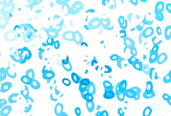 Light Blue, Red vector cover with spots.