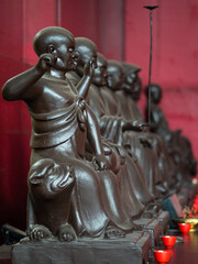 chinese god statue at buddhist temple
