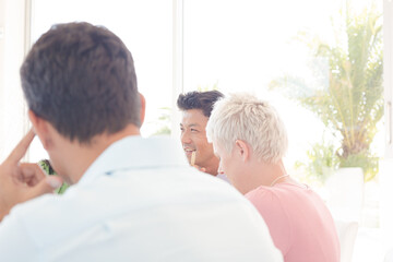 Business people talking in office