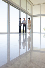 Fototapeta premium Business people talking in office