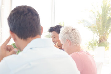 Business people talking in office