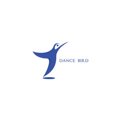 bird logo and dance people