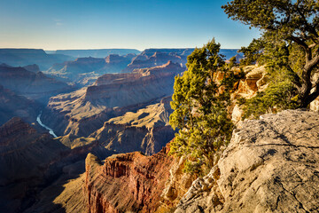 Grand Canyon National Park at the South Rim, Arizona, United States.