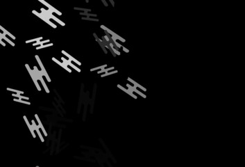 Dark Silver, Gray vector template with repeated sticks.