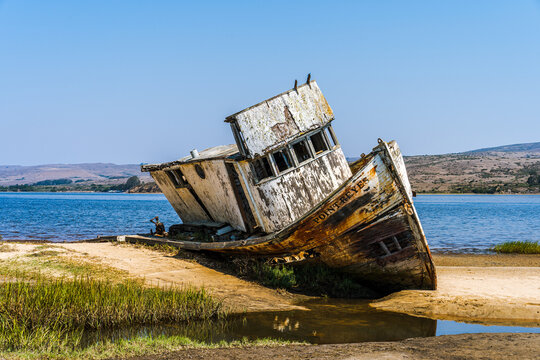 Point Reyes Shipwreck In Tomales Bay