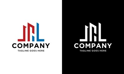 Letter H building logo icon design minimalist style illustration. creative simple apartment vector .