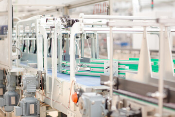 Conveyor belts in recycling center