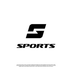 letter s abstract logo vector illustration,sport logo - obrazy, fototapety, plakaty