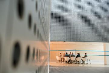 Business people meeting in modern conference room