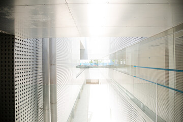 Part of metallic modern building