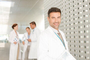 Portrait of doctor in hospital