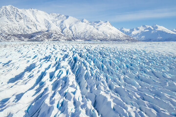 Glacier flight in Alaska 