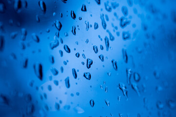 water on mirror, rainy day, abstract background