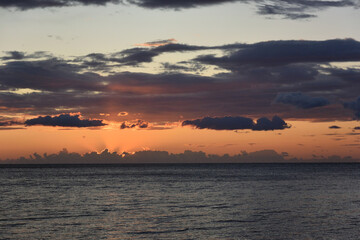 Sunrise over the coast of Alushta
