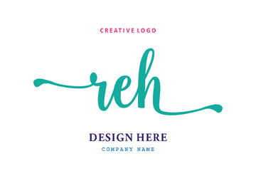 REH lettering logo is simple, easy to understand and authoritative