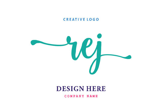 REJ lettering logo is simple, easy to understand and authoritative