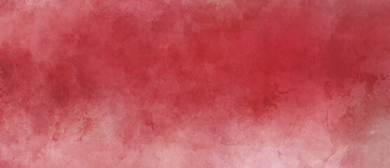 Red background with grunge texture, watercolor painted mottled Christmas red background with vintage marbled textured design on frosty white and red banner, distressed old antique parchment paper