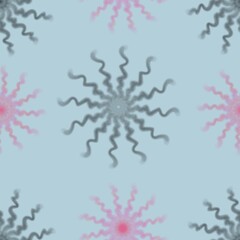 snowflakes abstract seamless pattern background fabric design print wrapping paper digital illustration texture wallpaper 
