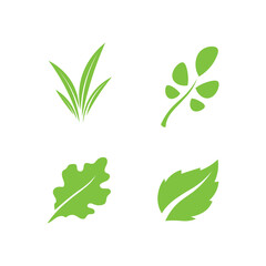 Fototapeta na wymiar Logos of green Tree leaf ecology design nature logo and icon