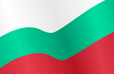 Waving flag of Bulgaria isolated  on png or transparent  background,Symbol of Bulgaria,template for banner,card,advertising ,promote, vector illustration top gold medal sport winner country