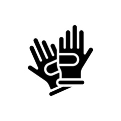Obraz premium Gloves vector solid icon style illustration. EPS 10 file