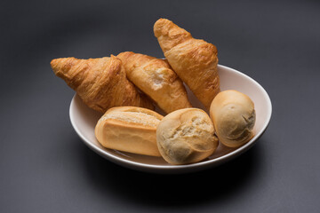 croissant bread, pastry dessert, food
