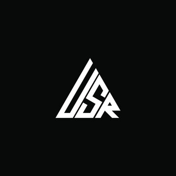 USR letter logo creative design. USR unique design
