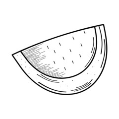 Isolated watermelon fruit