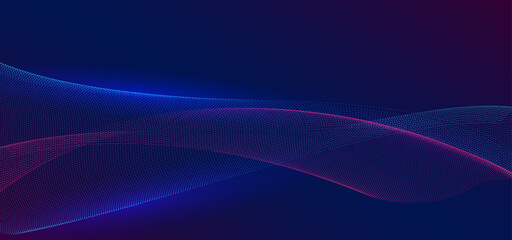 Abstract blue wave HD background with blue and pink lightning good for wallpaper, banner, poster, cover, and other