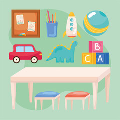 Toys icon set