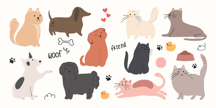 Puppy Kitten Cartoon Images Browse 30 492 Stock Photos Vectors And Video Adobe Stock
