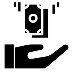 investment glyph icon