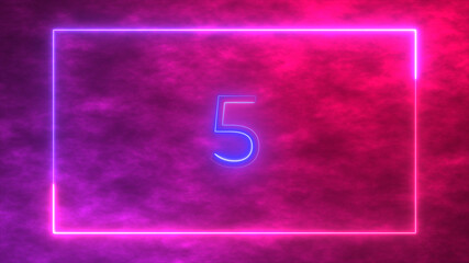 Countdown saber background from 10-1 with nebular background

