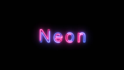 Saber neon text for technology background

