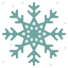 snowflake flat icon
