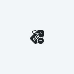 Tag vector icon illustration sign