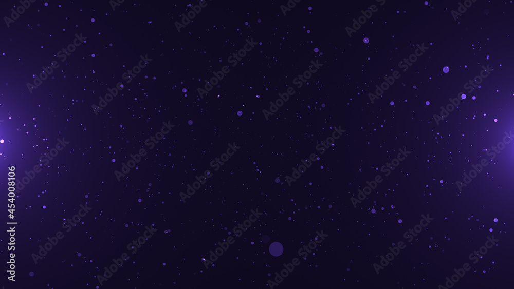 Wall mural blue particle background with flare
