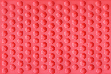 Red PVC plastic Synthetic texture abstract use for background design.
