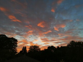 Fototapeta premium sunset in the sky