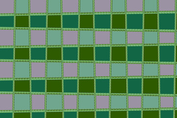 Uneven lines with uneven squares abstraction