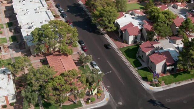 Aerial: Suburb And Apartments Las Vegas, Nevada, USA