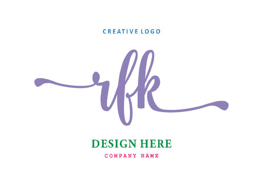 RFK lettering logo is simple, easy to understand and authoritative