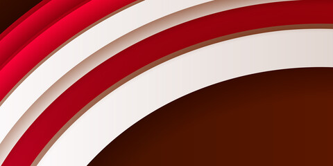 Abstract red and white shapes background