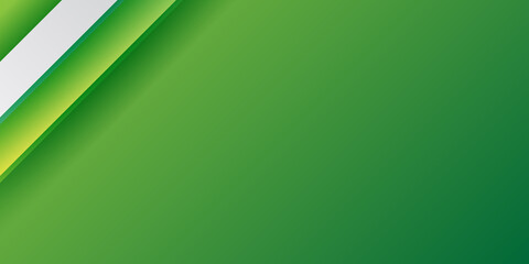 Modern simple 3d  bright green abstract business presentation background with overlap layers