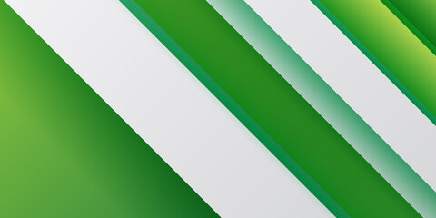 Modern trendy green abstract presentation background. Abstract green gradient vector banner. Light stripes minimal contemporary wallpaper background 