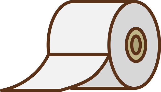 recommend clip art: Clip art of white toilet paper in landscape orientation