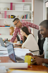 People working together in office