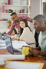 People working together in office