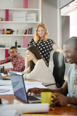 People working together in office