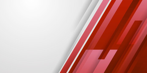 Red and white abstract presentation background